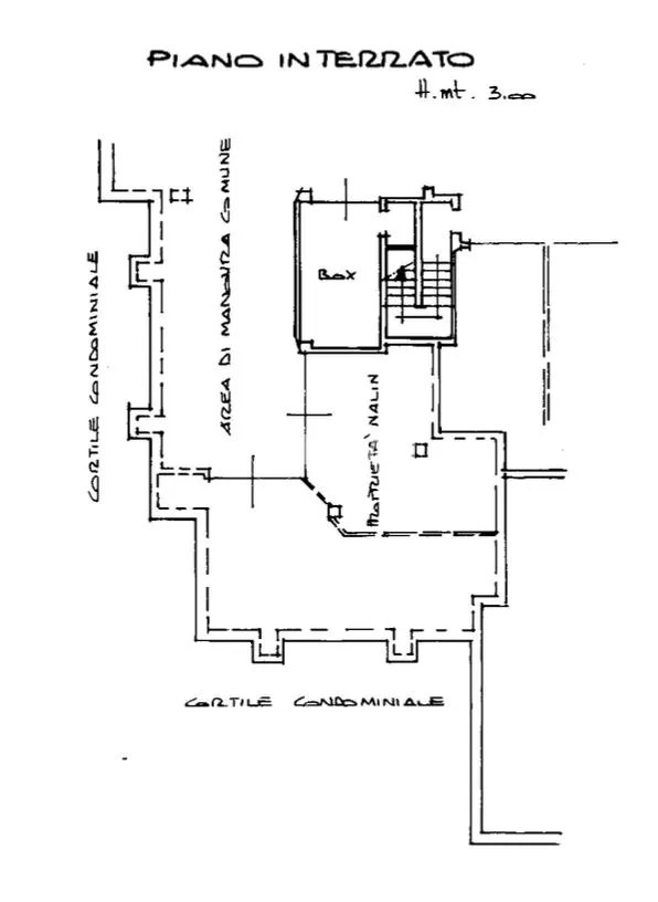 Floor Plan - Penthouse with Balcony in Settimo Torinese