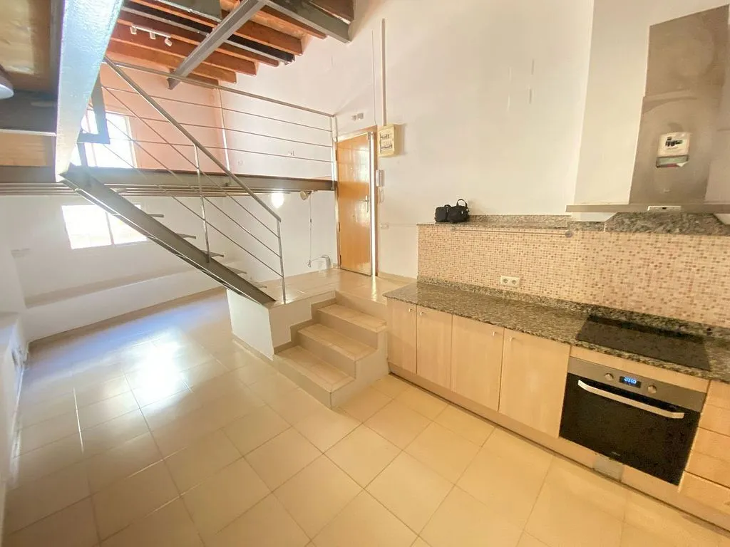 Köök - Loft with Montjuïc View in El Poble Sec