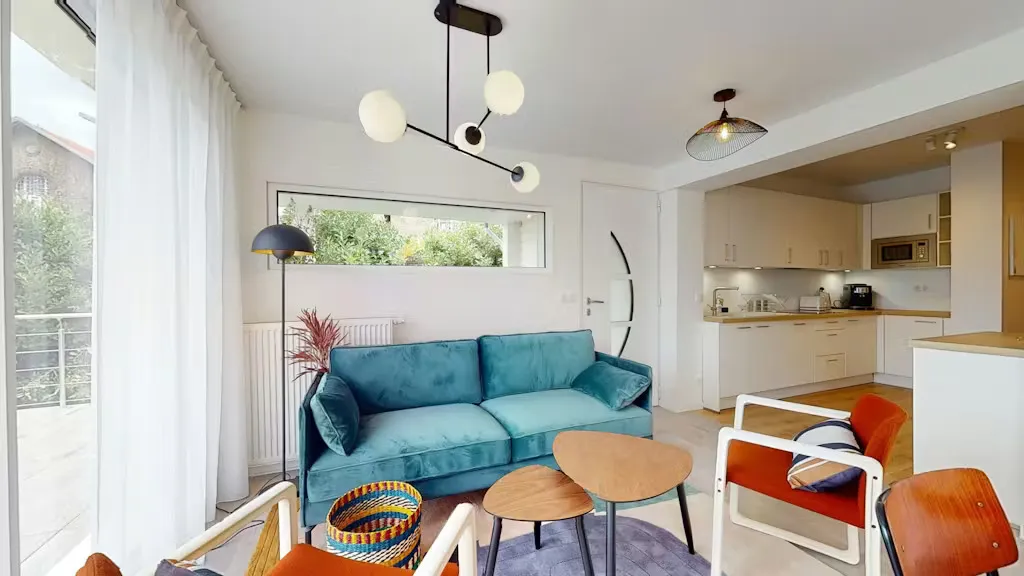 Séjour - Appartement Meublé avec Internet à Nanterre