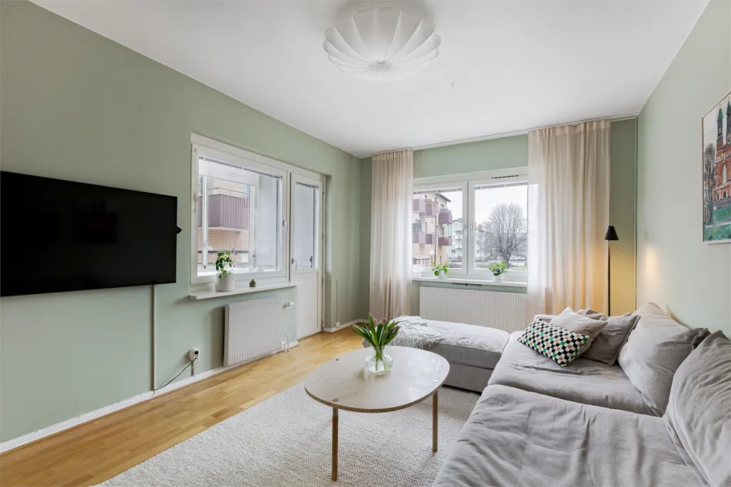 Séjour - Apartment with Balcony on Sveaplan, Eskilstuna