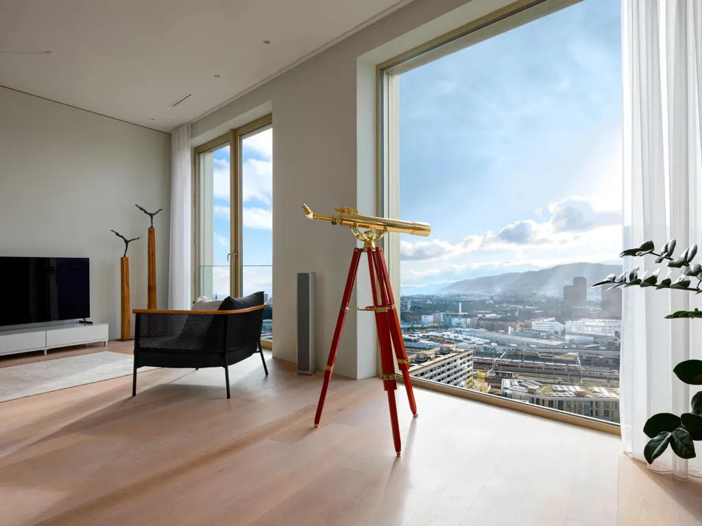 Séjour - Penthouse with Panoramic Views in Zurich West