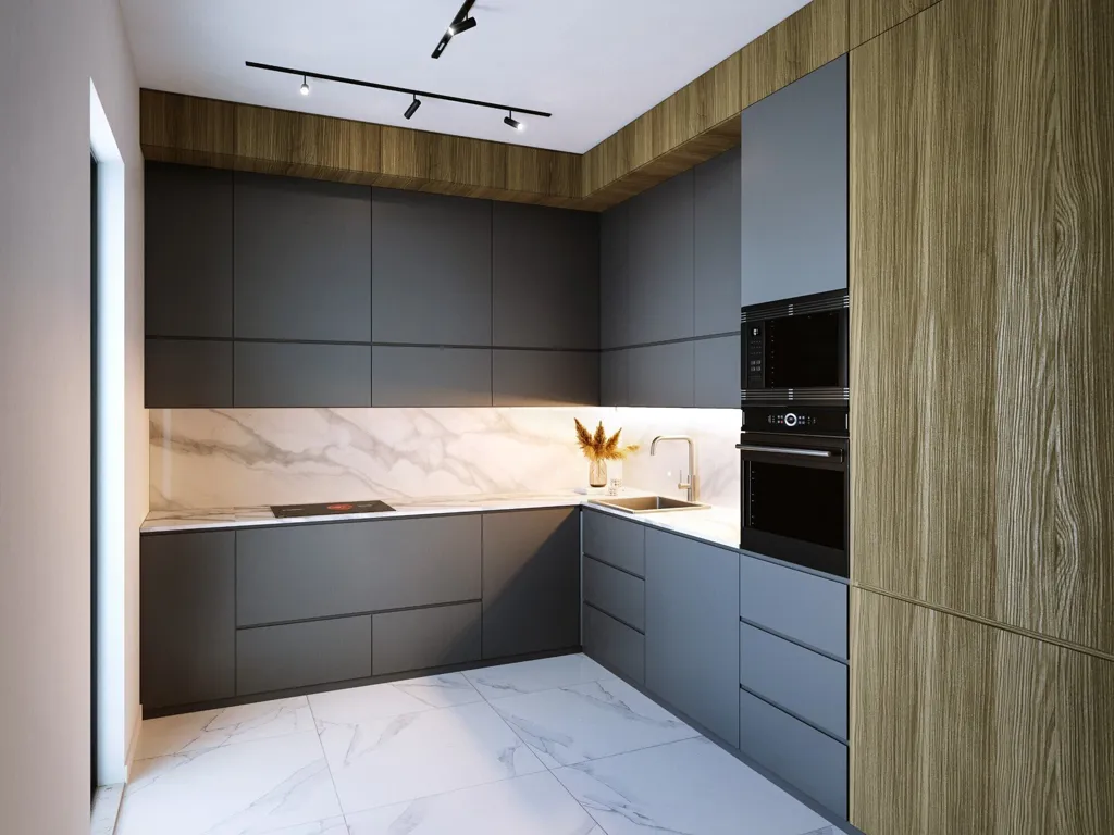 Köök - Penthouse with 360 View in North Rome