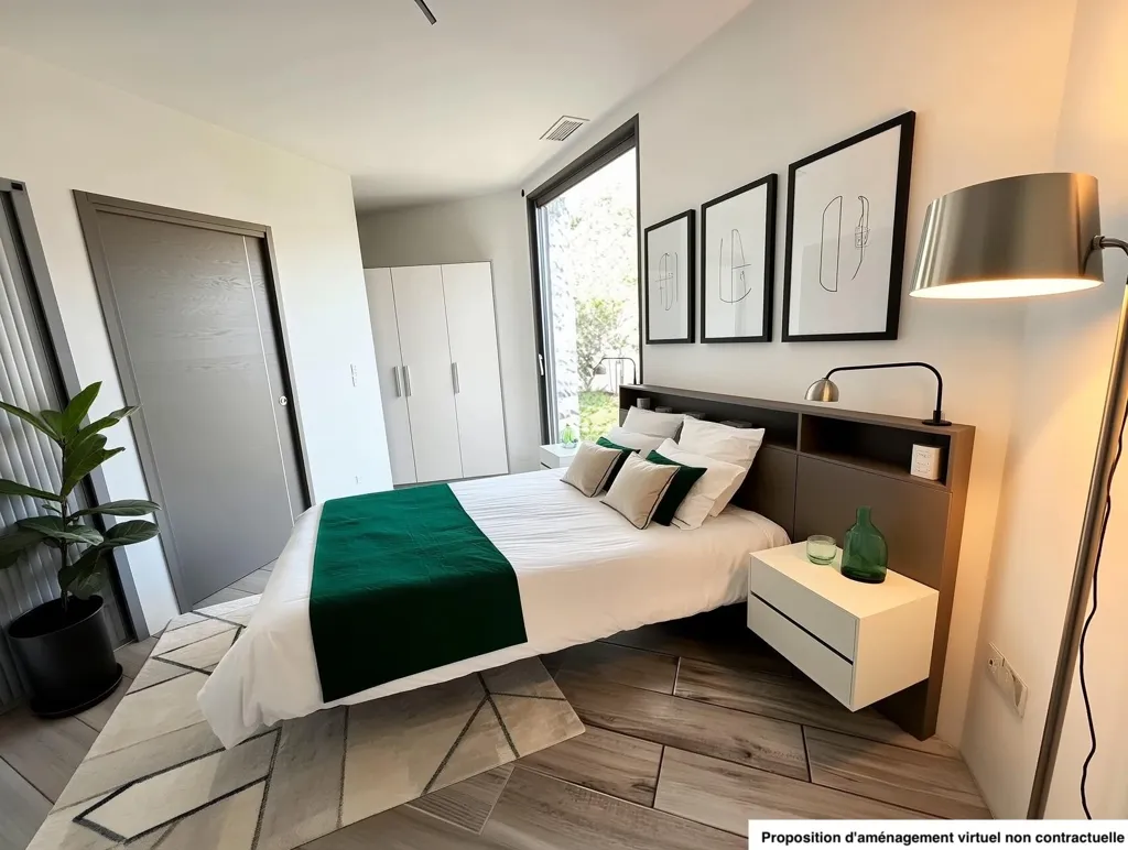 Chambres - Villa Contemporaine avec Piscine à Montarnaud