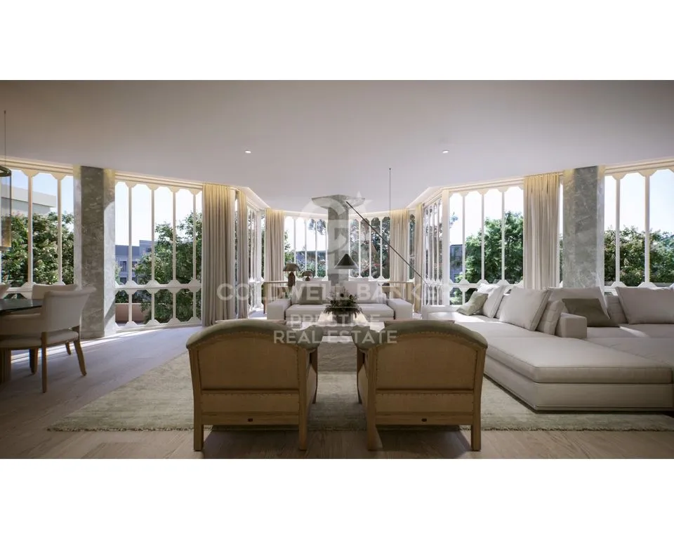 Séjour - Luxury Flat with Terrace in Pedralbes, Barcelona
