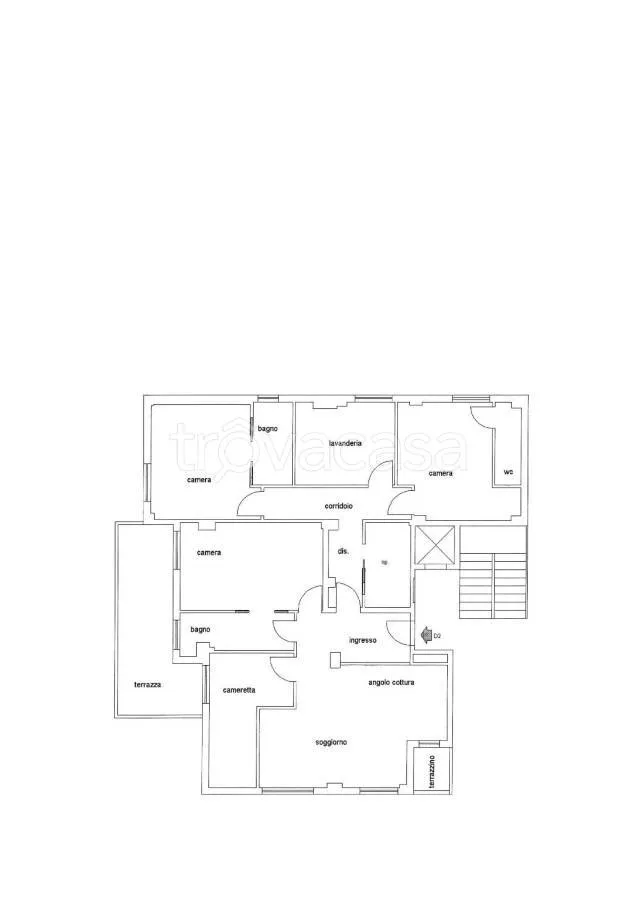 Plaan - Rear-Accessed Apartment with Garden in Perugia