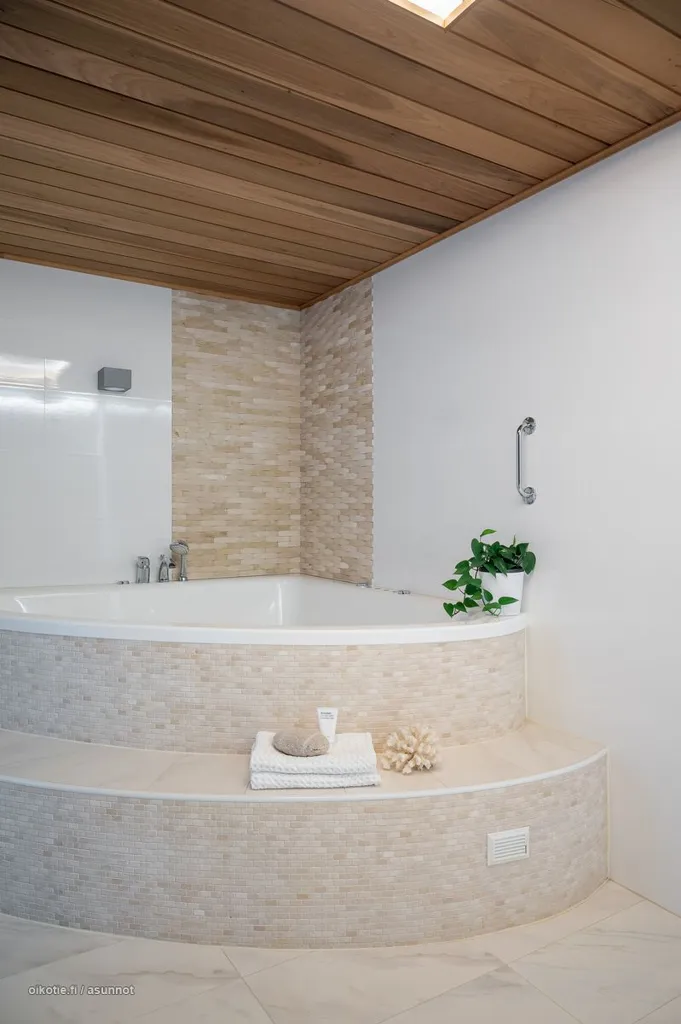 Salles de bain - Architect-Designed House with Sauna in Jalkaranta