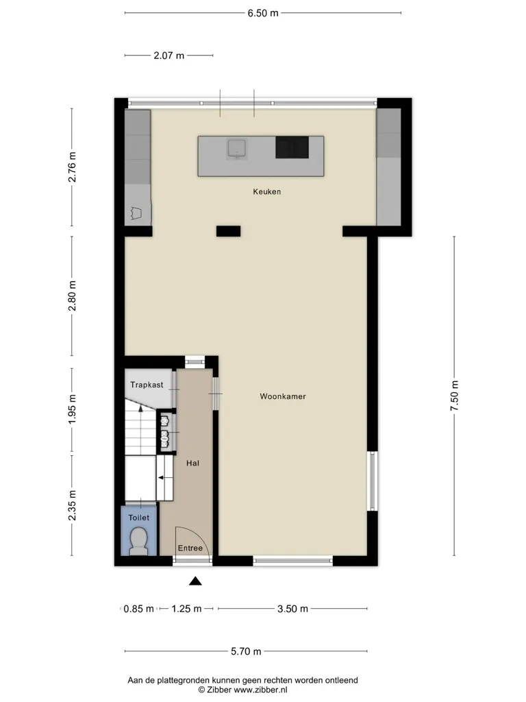 Plaan - Modernised Corner House with Garden in Middelburg