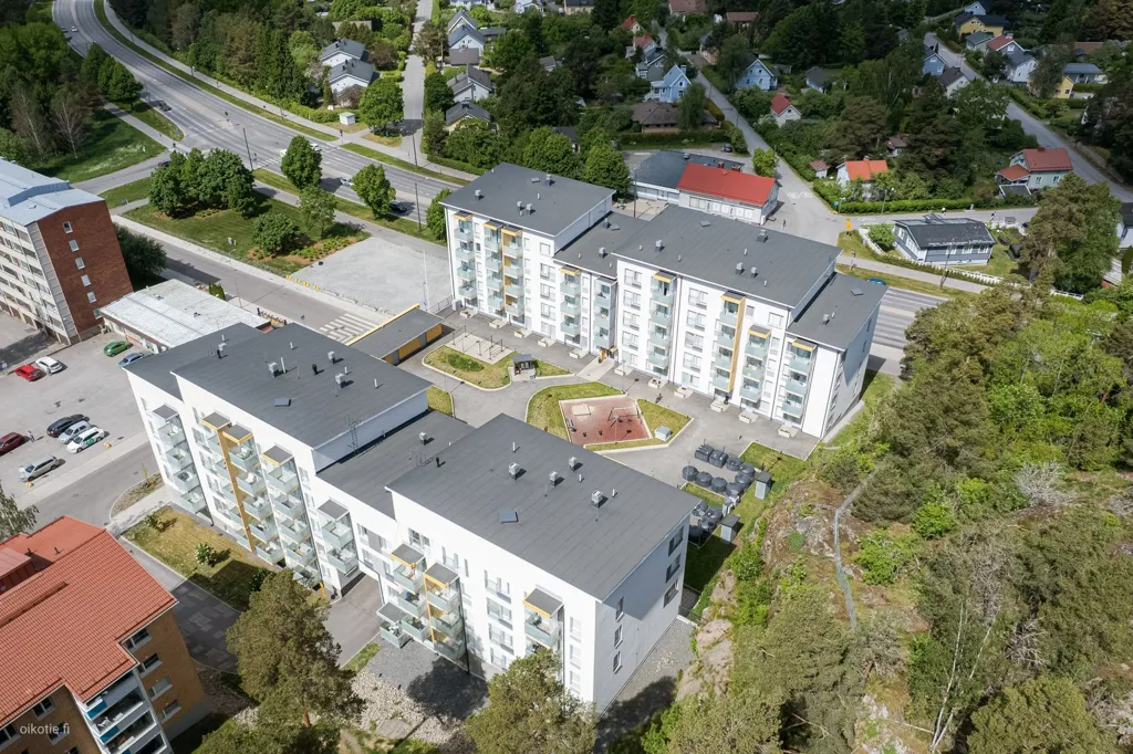 Vue aérienne - Modern Studio with Balcony in Turku's Pääskyvuori