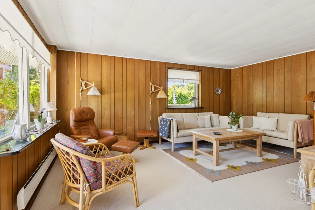 Living Room - 1975 Summerhouse with Garden in Slagelse