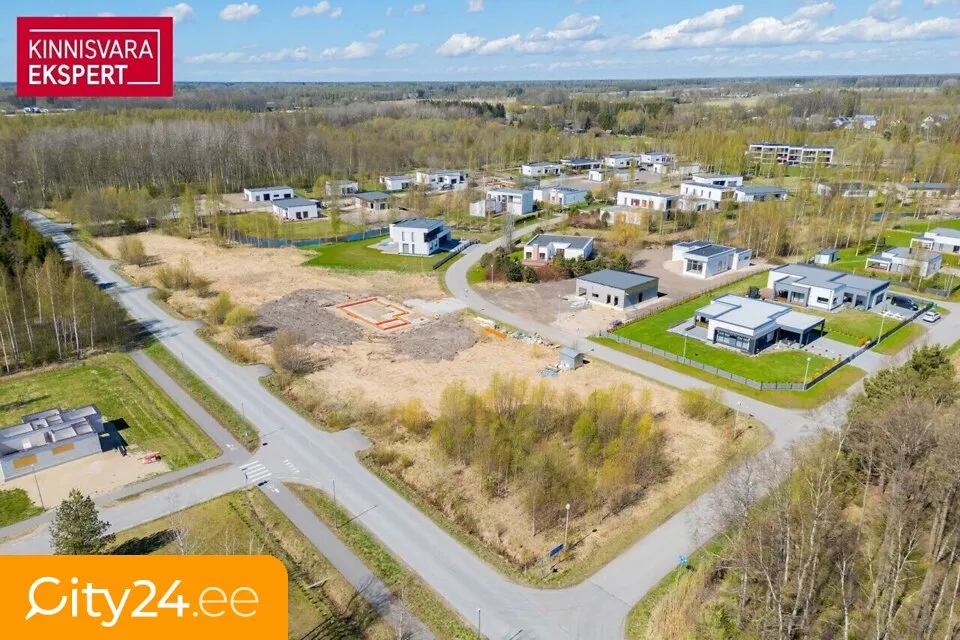 Vue aérienne - New Detached House with Garage in Pärnu