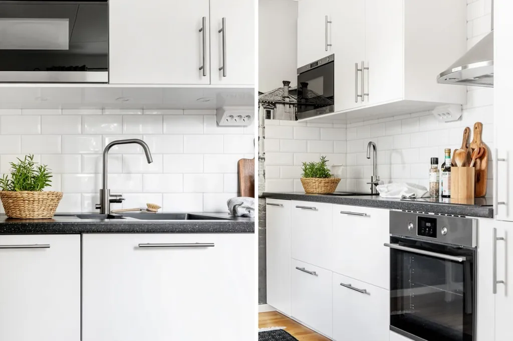 Cuisine - Apartment with Renovated Facilities in Norrstrand