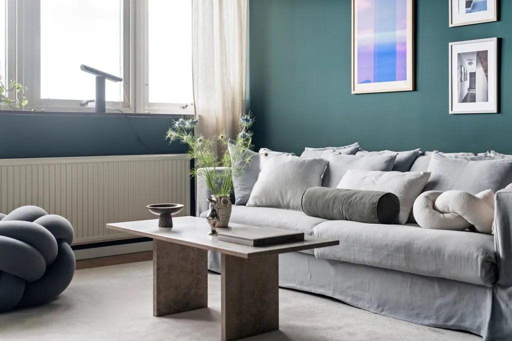 Séjour - Apartment with Panoramic View in Göteborg