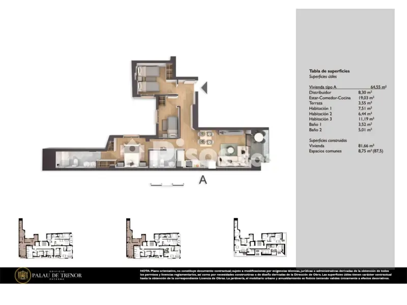 Plaan - New Flat with Terrace in Paterna
