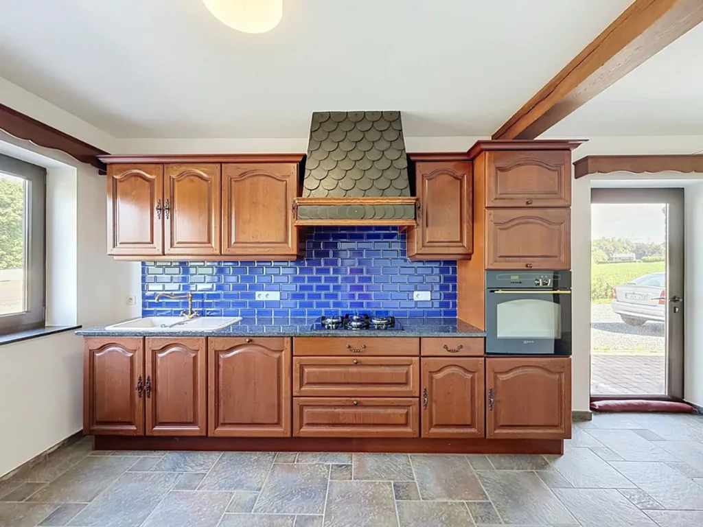 Cucina - Renovated House with Garden in Bastogne