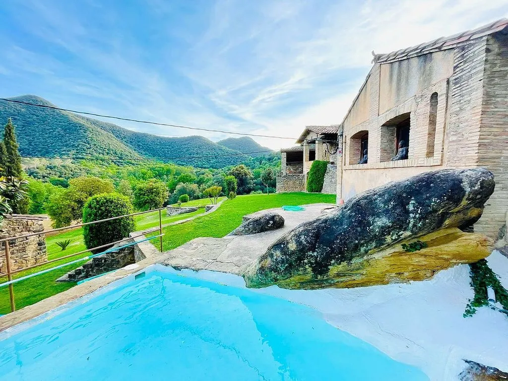 Piscine - Rustic Chalet with Pool in Canet d'Adri
