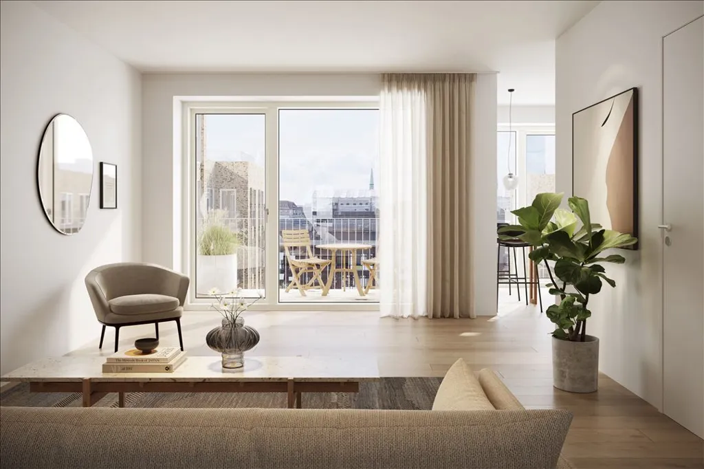 Elutuba - 3-Bed Flat with Large Windows in Copenhagen Ø