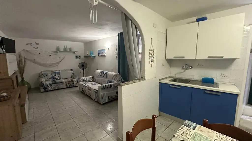 Köök - Beachfront Apartment in Borgo Saraceno, Finale Ligure