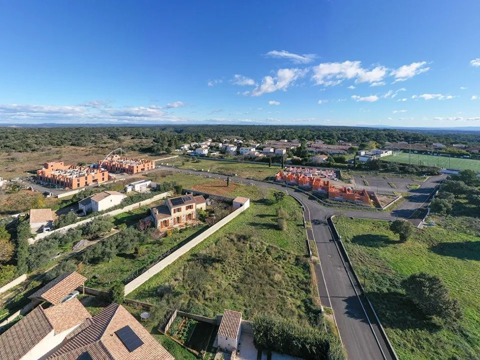 Õhuvaade - New Open-Plan House with Garden in Poulx