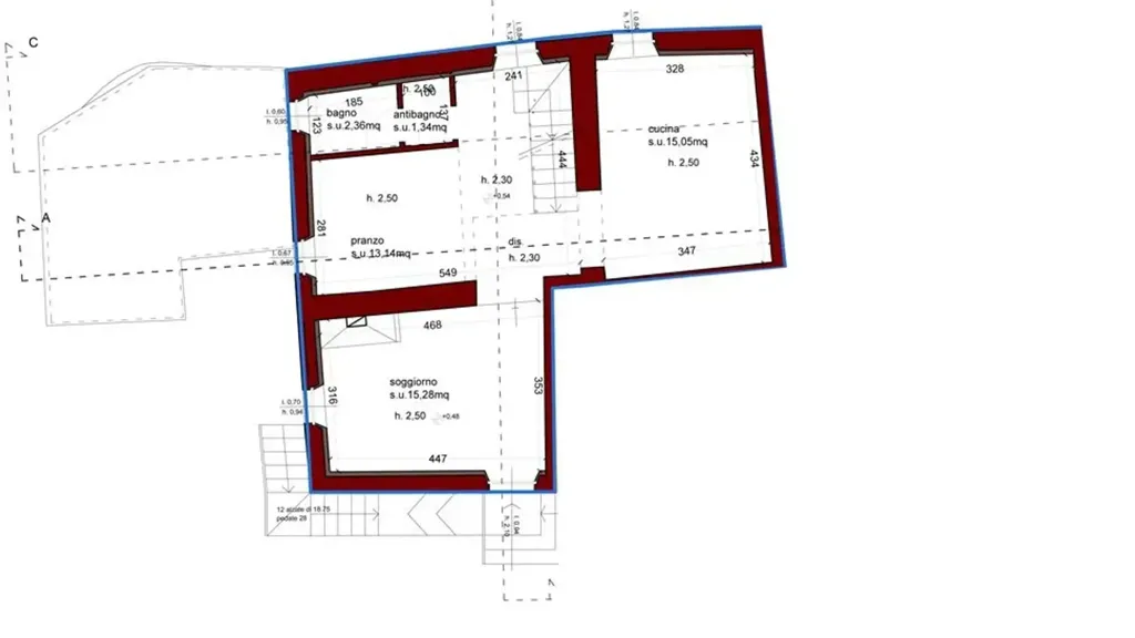 Plan - Rustic Villa with Panoramic Views in Poggibonsi