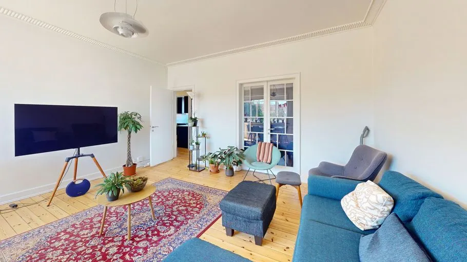 Séjour - Apartment with Balcony in Gentoftegade