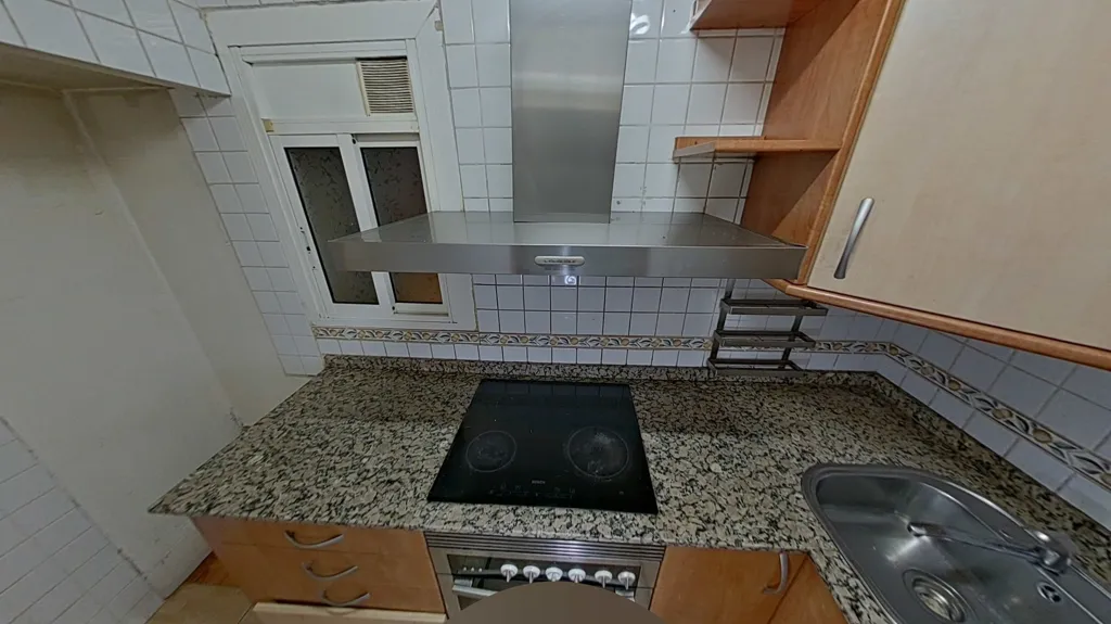 Köök - Apartment with Garden Access in Ripollet, Barcelona
