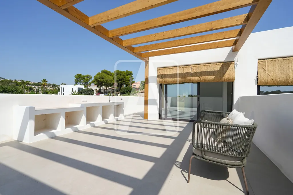 Terrasse - Ibiza-Style Villa with Sea View in Moraira