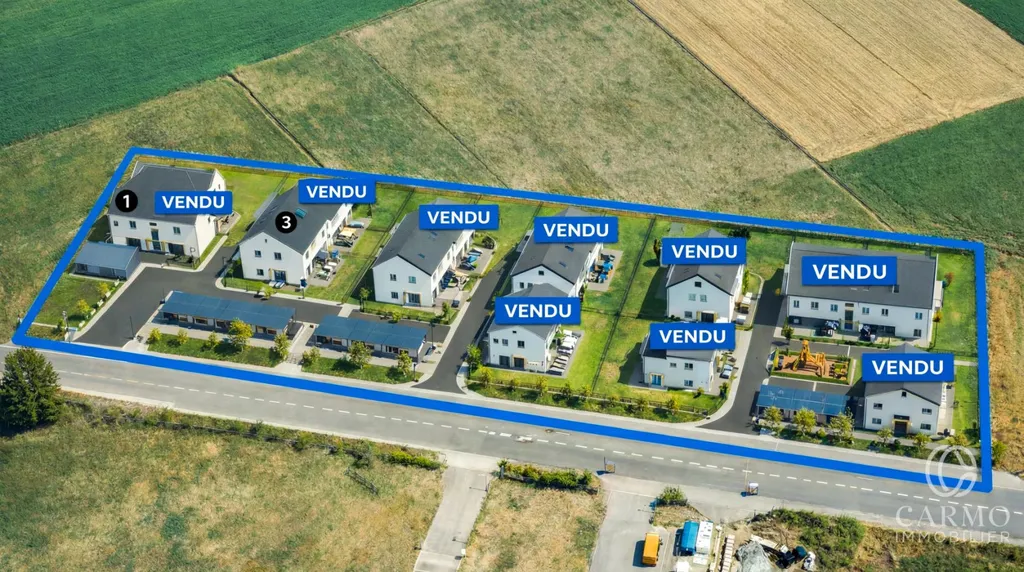 Plan - Terrain à Bâtir à Heffingen, Proche de Kirchberg