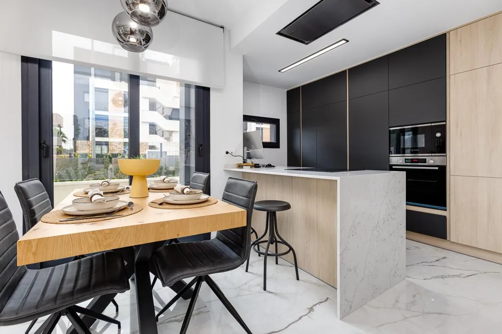 Köök - Chalet with Private Pool in Ciudad Quesada