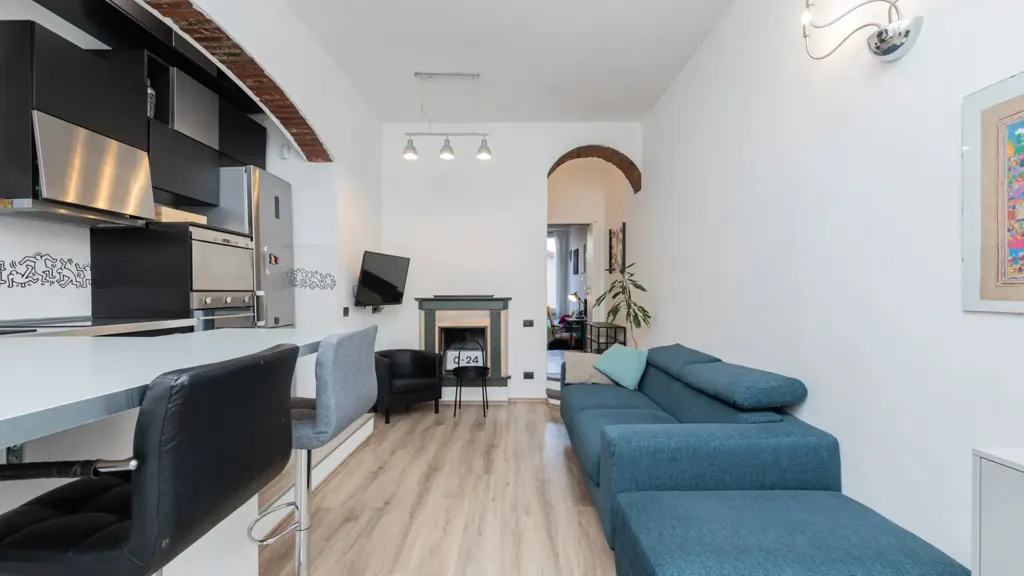 Soggiorno - Rustic-Style Flat with Terrace in Milan