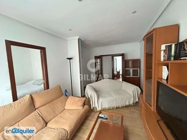 Living Room - Three-Bedroom Flat with Balcony in Latina