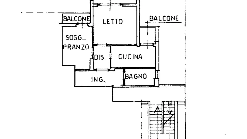 Plaan - Triplex with Balcony in Forlì