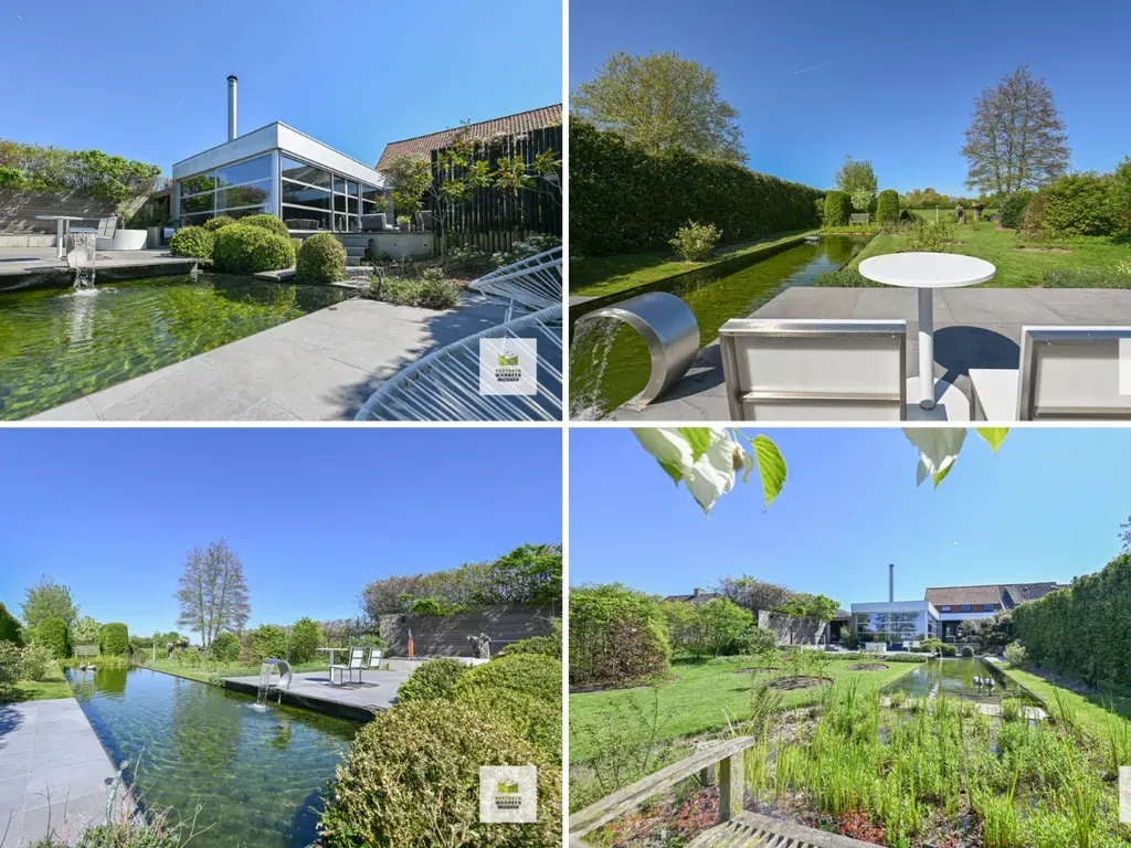 Jardin - Maison avec Vue sur Jardin et Piscine à Beernem