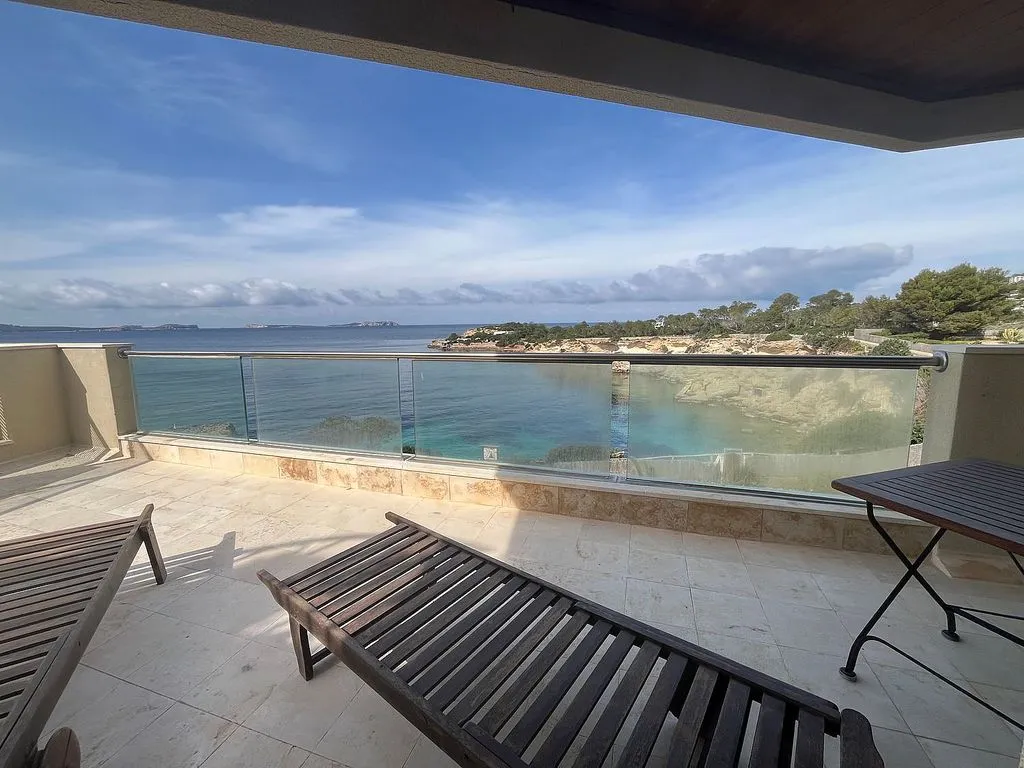 Terrasse - Studio with Sea View in Sant Antoni de Portmany