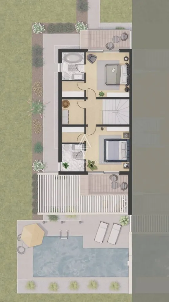 Duplex with Pools in Kaštelir-Labinci