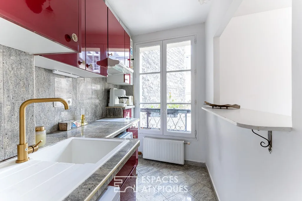 Cucina - Apartment with Church View in Saint-Germain-des-Prés
