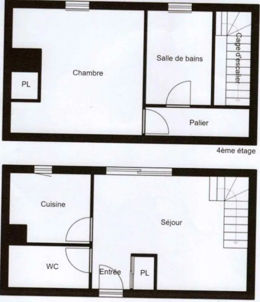 Plan - Duplex Lumineux au Cœur de Quimper