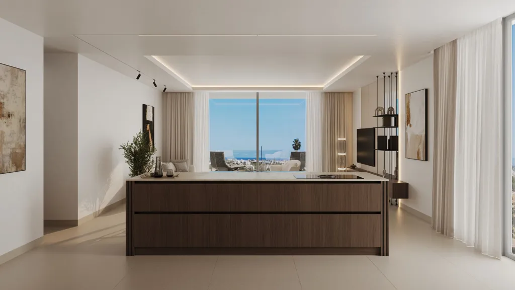 Köök - Beachside Apartment with Mountain View in San Pedro de Alcántara