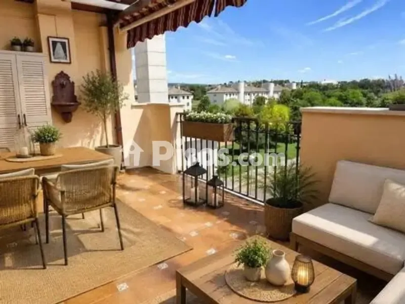 Terrace - Spacious Duplex with Terrace in Huerta de La Reina