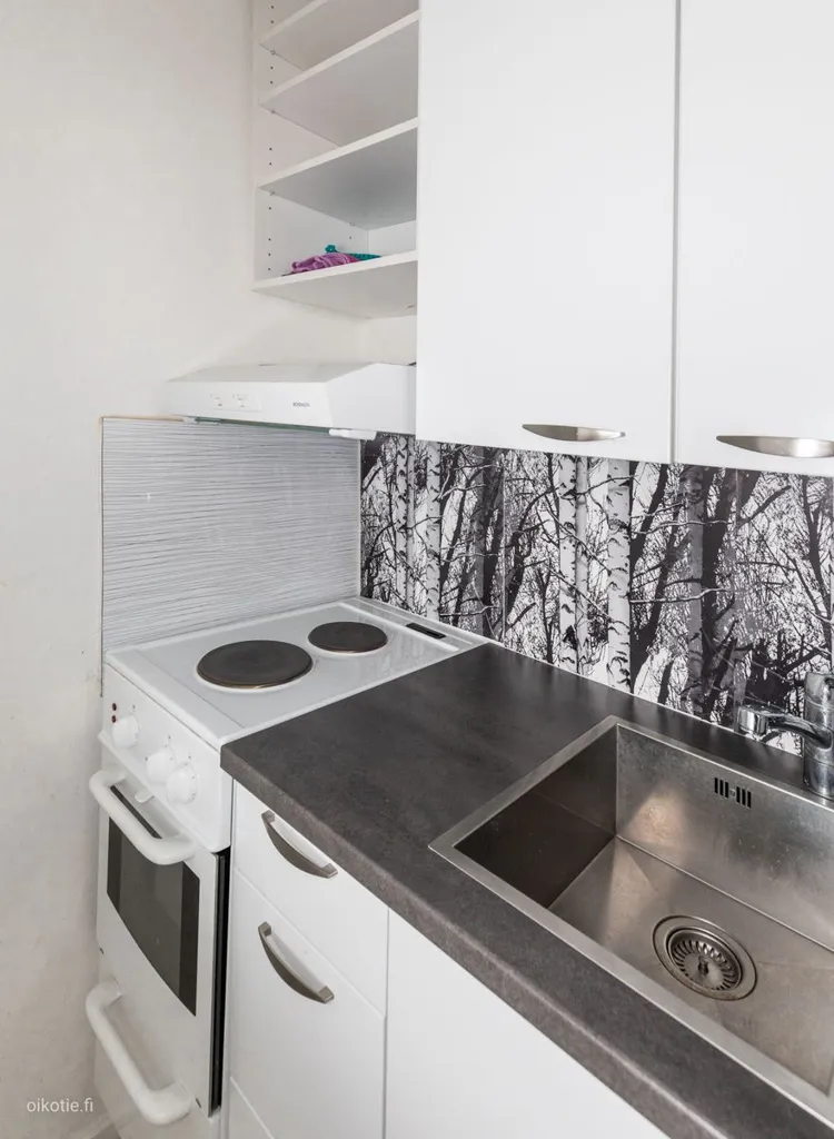 Köök - Modern Studio Flat with Balcony in Heinola Centre