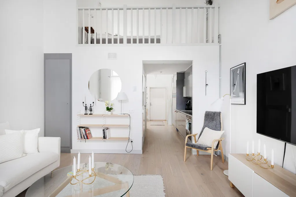 Living Room - Modern Townhouse with Loft in Vallastaden