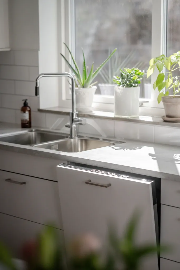 Cucina - Modern 4-Bedroom Flat with Balcony in Backadalsstigen