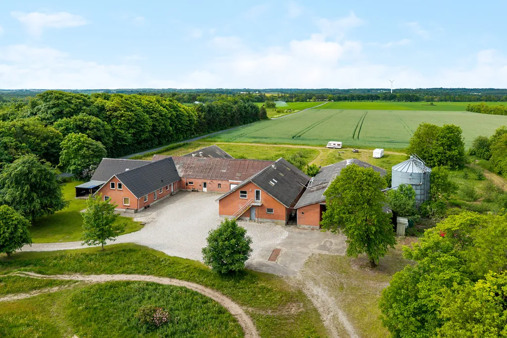 Vue aérienne - Modern Villa with Extensive Land in Sinding