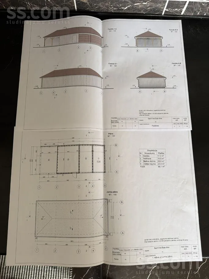 Maison 6 pièces à Talsi un raj.