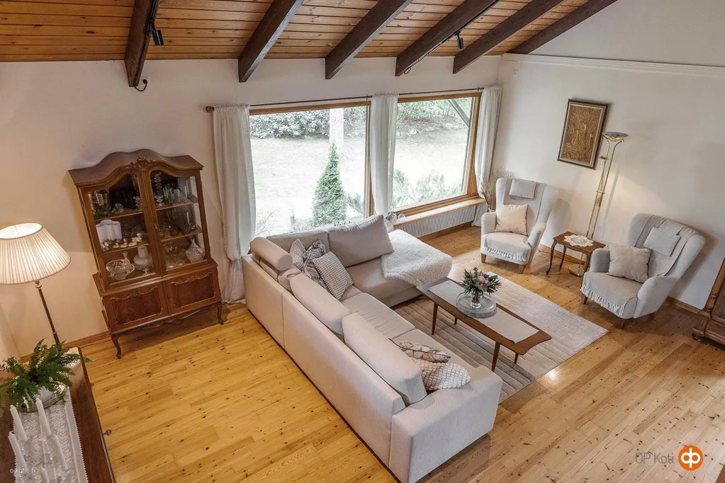 Soggiorno - Architectural House with Garden in Halikko