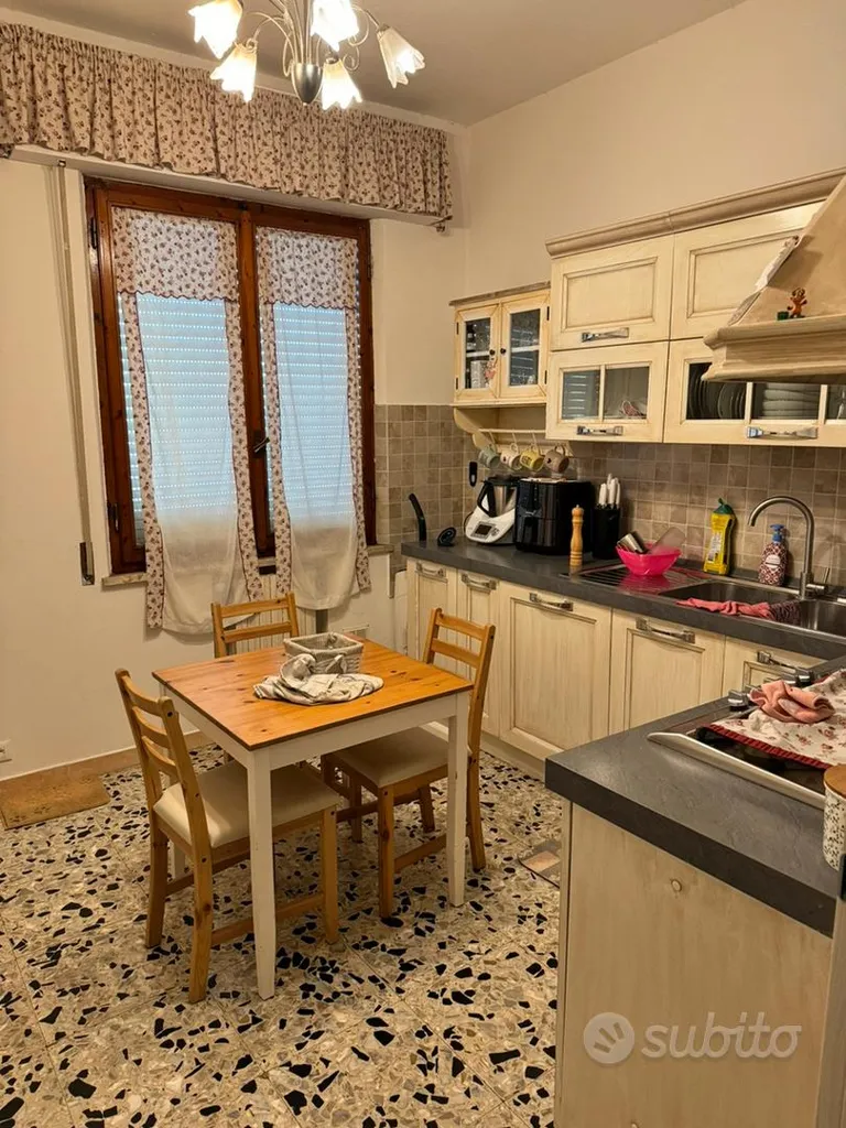 Kitchen - Attic-Style Villa Apartment with Terrace in Villa