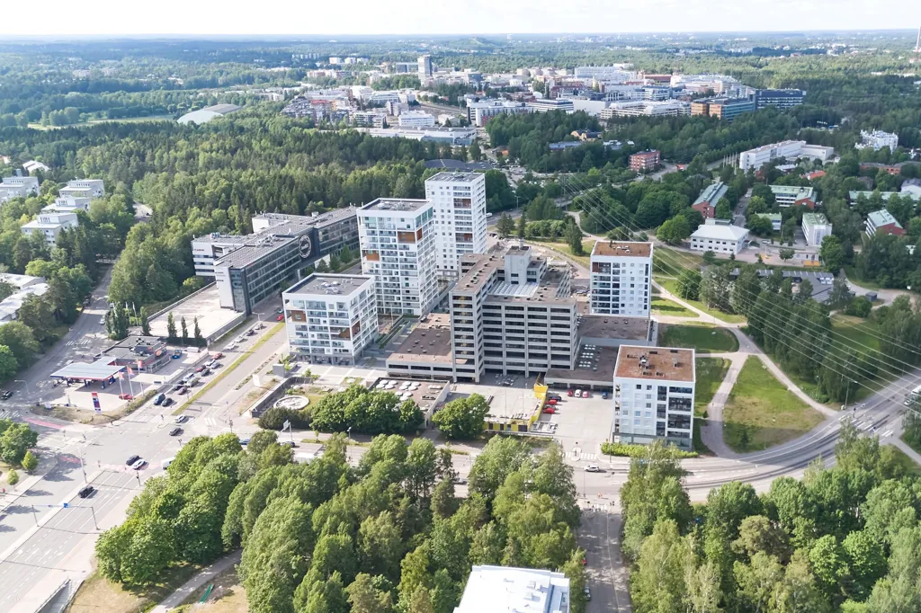 Vue aérienne - Modern Flat with Balcony in Munkkivuori, Helsinki