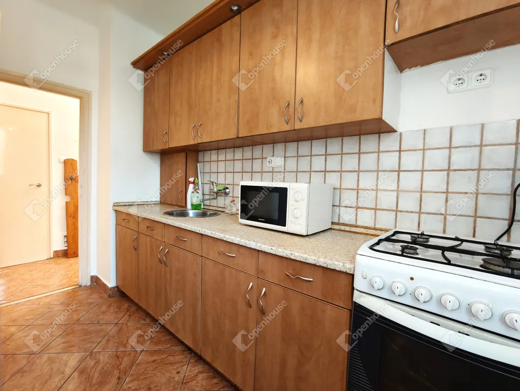 Köök - Brick Apartment with Creative Space in Debrecen