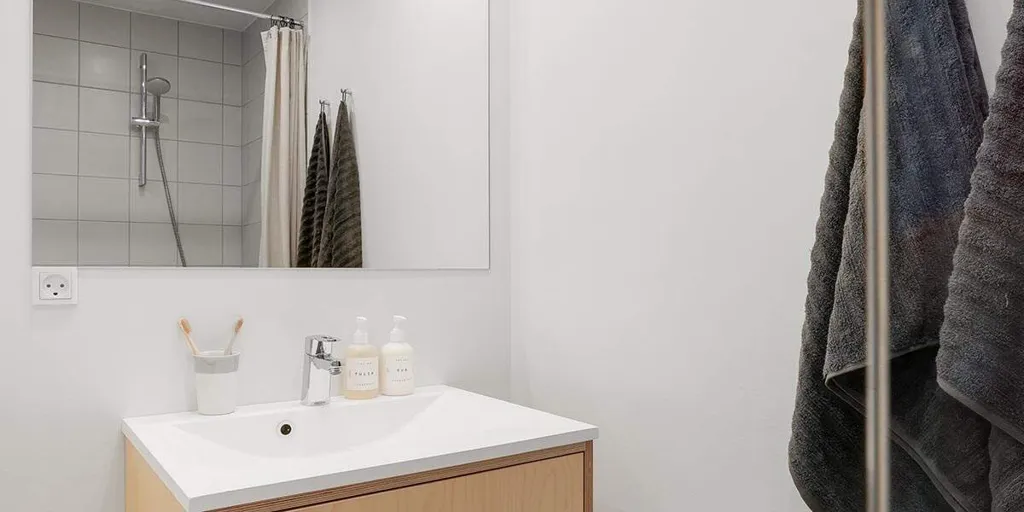 Salles de bain - One-Bedroom Apartment in ObelHus, Aalborg