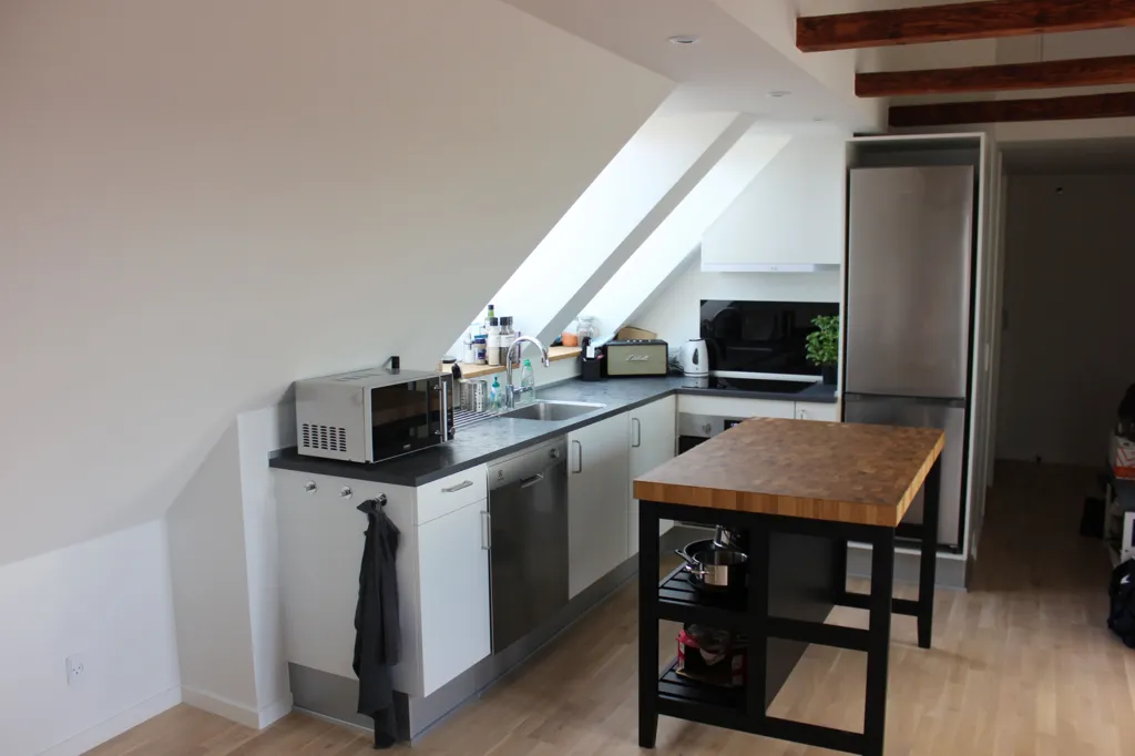 Köök - Penthouse with Balcony near Vejle Centre