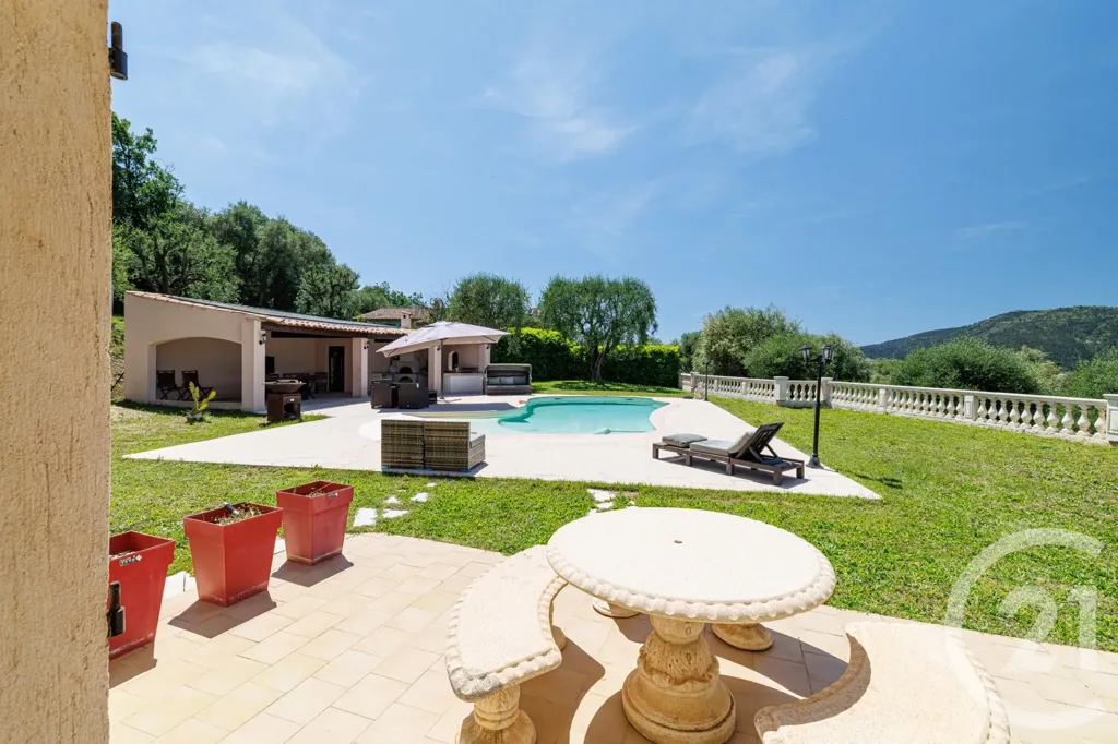 Pool - Provençal Villa with Pool and Panoramic View near Nice